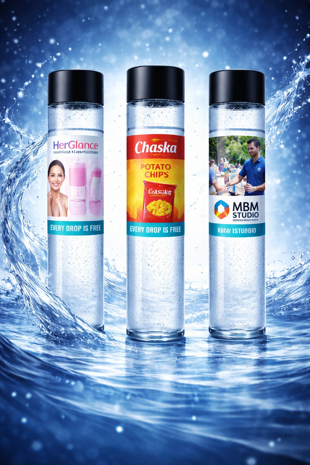 Bottle with Brand C